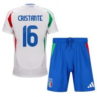 Camisa de time de futebol Itália Bryan Cristante #16 Replicas 2º Equipamento Infantil Europeu 2024 Manga Curta (+ Calças curtas)